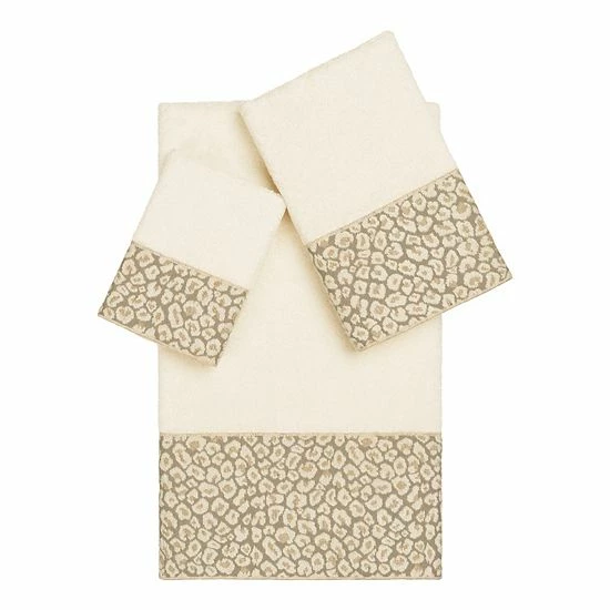 Linum Home Textiles Turkish Cotton Spots 3-piece Embellished Bath Towel Set Dark Gray 8 Linum Home Textiles Turkish Cotton Spots 3-piece Embellished Bath Towel Set Dark Gray - Image 8