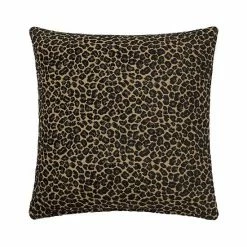 Linum Home Textiles Spots Decorative Square Throw Pillow Cover Black