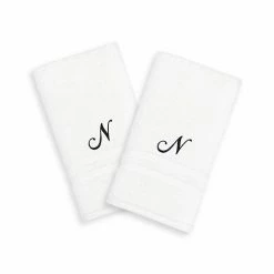 Linum Home Textiles Black Script Denzi Single Letter 2-pack Monogram Hand Towel 4 Linum Home Textiles Black Script Denzi Single Letter 2-pack Monogram Hand Towel -Linum Home Textiles store unnamed file 1107