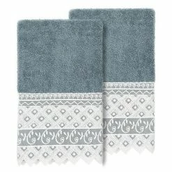 Linum Home Textiles Turkish Cotton Aiden 2-piece White Lace Embellished Hand Towel Set 3 Linum Home Textiles Turkish Cotton Aiden 2-piece White Lace Embellished Hand Towel Set -Linum Home Textiles store unnamed file 1165