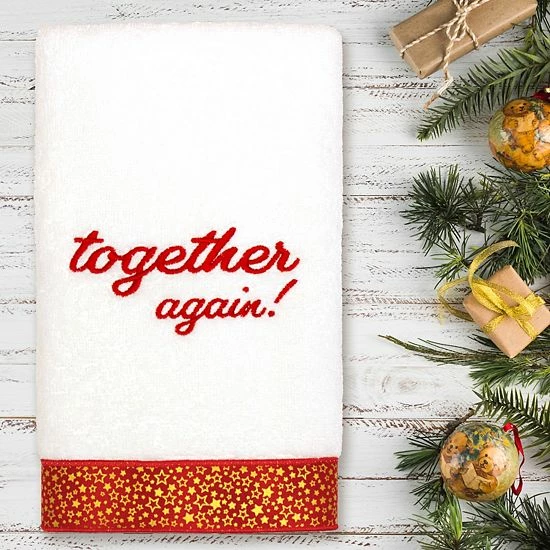 Linum Home Textiles Christmas Together Again Embroidered Hand Towel Sand Linum Home Textiles Christmas Together Again Embroidered Hand Towel Sand -Linum Home Textiles store unnamed file 1187