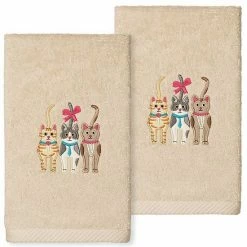Linum Home Textiles Turkish Cotton Cats Embroidered 2-pack Hand Towel Set White 4 Linum Home Textiles Turkish Cotton Cats Embroidered 2-pack Hand Towel Set White -Linum Home Textiles store unnamed file 1199