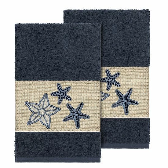 Linum Home Textiles Lydia Embellished Hand Towel Set Midnight Blue Linum Home Textiles Lydia Embellished Hand Towel Set Midnight Blue -Linum Home Textiles store unnamed file 1279