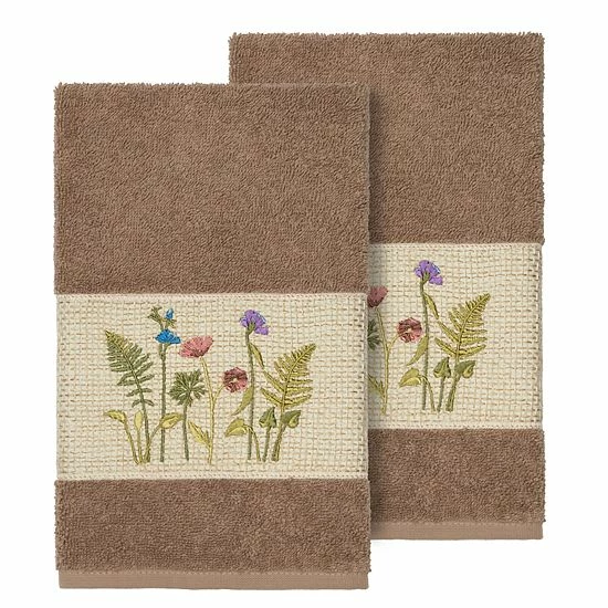 Linum Home Textiles Serenity Embellished Hand Towel Set Tea Rose Linum Home Textiles Serenity Embellished Hand Towel Set Tea Rose -Linum Home Textiles store unnamed file 1286