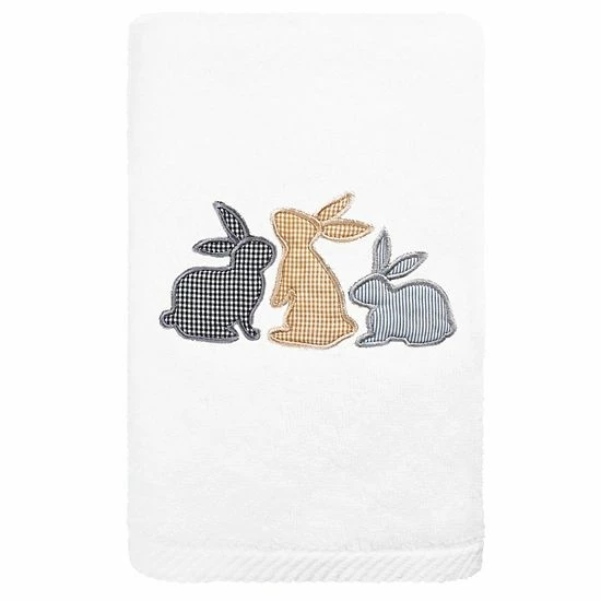 Linum Home Textiles Bunny Row Embroidered Luxury Turkish Cotton Hand Towel White Linum Home Textiles Bunny Row Embroidered Luxury Turkish Cotton Hand Towel White -Linum Home Textiles store unnamed file 1295