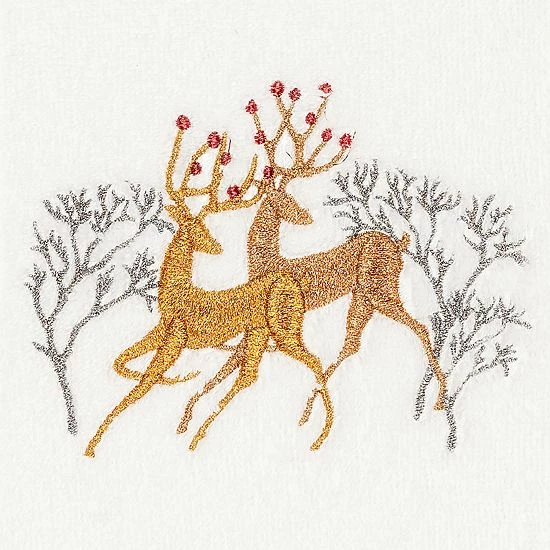 Linum Home Textiles Christmas 2-pack Deer Pair Embroidered Luxury Turkish Cotton Hand Towels Sand Linum Home Textiles Christmas 2-pack Deer Pair Embroidered Luxury Turkish Cotton Hand Towels Sand -Linum Home Textiles store unnamed file 1363