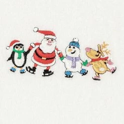 Linum Home Textiles 2-pack Christmas Skating Party Embroidered Hand Towel Set White 2 Linum Home Textiles 2-pack Christmas Skating Party Embroidered Hand Towel Set White -Linum Home Textiles store unnamed file 1368