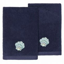 Linum Home Textiles Turkish Cotton Aaron 2-piece Embellished Fingertip Towel Set Beige -Linum Home Textiles store unnamed file 1386