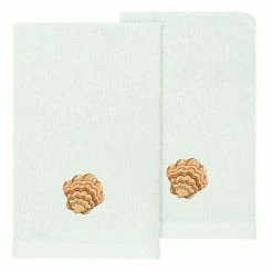 Linum Home Textiles Turkish Cotton Aaron 2-piece Embellished Fingertip Towel Set Beige -Linum Home Textiles store unnamed file 1392
