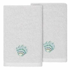 Linum Home Textiles Turkish Cotton Aaron 2-piece Embellished Fingertip Towel Set Beige -Linum Home Textiles store unnamed file 1393