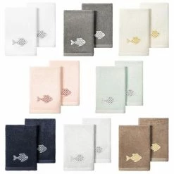 Linum Home Textiles Turkish Cotton Figi 2-piece Embellished Fingertip Towel Set Beige -Linum Home Textiles store unnamed file 1398