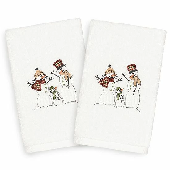 Linum Home Textiles 2-pack Christmas Snow Family Embroidered Hand Towel Set Sand Linum Home Textiles 2-pack Christmas Snow Family Embroidered Hand Towel Set Sand -Linum Home Textiles store unnamed file 1417