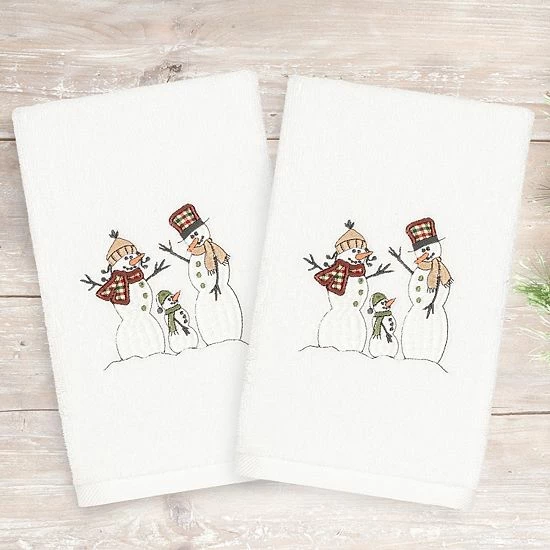 Linum Home Textiles 2-pack Christmas Snow Family Embroidered Hand Towel Set Sand Linum Home Textiles 2-pack Christmas Snow Family Embroidered Hand Towel Set Sand -Linum Home Textiles store unnamed file 1418