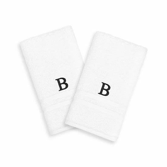 Linum Home Textiles 2-pack Black Monogram Hand Towel Linum Home Textiles 2-pack Black Monogram Hand Towel -Linum Home Textiles store unnamed file 1464