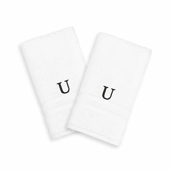 Linum Home Textiles 2-pack Black Monogram Hand Towel Linum Home Textiles 2-pack Black Monogram Hand Towel -Linum Home Textiles store unnamed file 1468