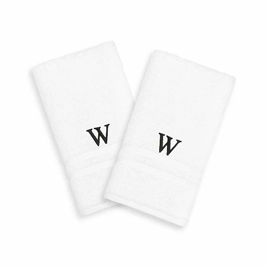 Linum Home Textiles 2-pack Black Monogram Hand Towel Linum Home Textiles 2-pack Black Monogram Hand Towel -Linum Home Textiles store unnamed file 1471