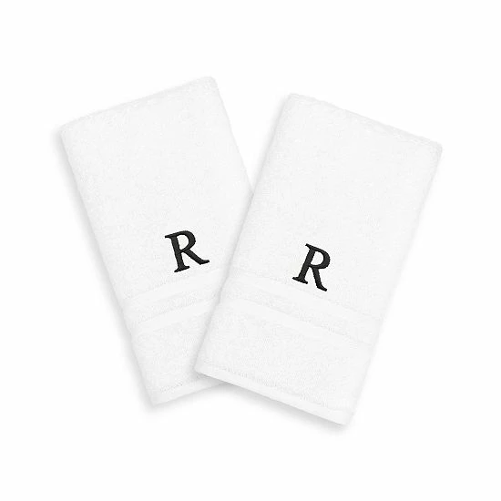 Linum Home Textiles 2-pack Black Monogram Hand Towel Linum Home Textiles 2-pack Black Monogram Hand Towel -Linum Home Textiles store unnamed file 1474