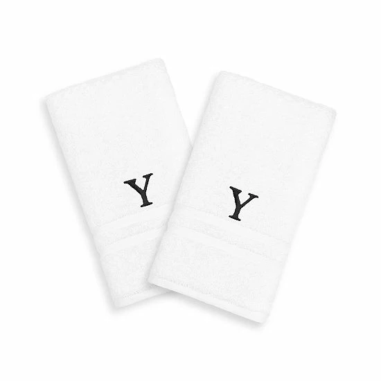 Linum Home Textiles 2-pack Black Monogram Hand Towel Linum Home Textiles 2-pack Black Monogram Hand Towel -Linum Home Textiles store unnamed file 1475
