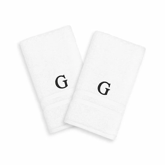 Linum Home Textiles 2-pack Black Monogram Hand Towel Linum Home Textiles 2-pack Black Monogram Hand Towel -Linum Home Textiles store unnamed file 1480