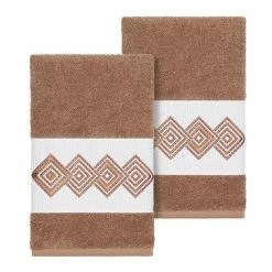 Linum Home Textiles Turkish Cotton Noah Embellished Hand Towel Set Teal -Linum Home Textiles store unnamed file 1496