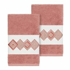 Linum Home Textiles Turkish Cotton Noah Embellished Hand Towel Set Teal -Linum Home Textiles store unnamed file 1499