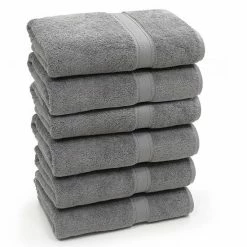 Linum Home Textiles 6-piece Turkish Cotton Terry Bath Towel Set Dark Gray 3 Linum Home Textiles 6-piece Turkish Cotton Terry Bath Towel Set Dark Gray -Linum Home Textiles store unnamed file 15