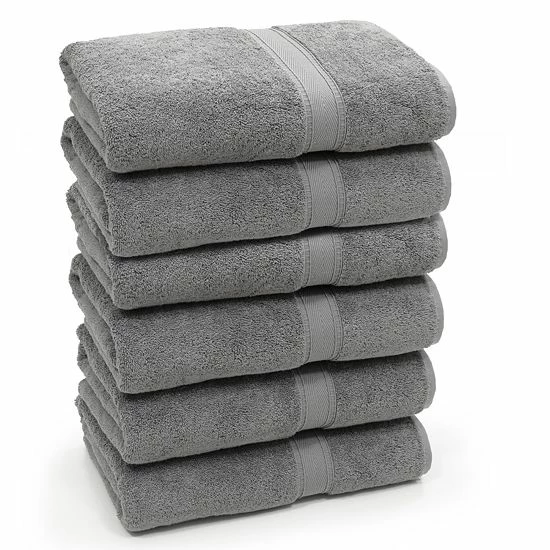 Linum Home Textiles 6-piece Turkish Cotton Terry Bath Towel Set Dark Gray Linum Home Textiles 6-piece Turkish Cotton Terry Bath Towel Set Dark Gray -Linum Home Textiles store unnamed file 15
