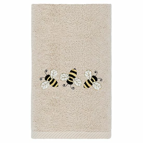 Linum Home Textiles Bee Dance Embroidered Luxury Turkish Cotton Hand Towel White Linum Home Textiles Bee Dance Embroidered Luxury Turkish Cotton Hand Towel White -Linum Home Textiles store unnamed file 1515