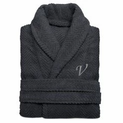 Linum Home Textiles Turkish Cotton Personalized Herringbone Weave Bathrobe -Linum Home Textiles store unnamed file 1554