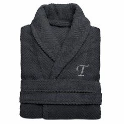 Linum Home Textiles Turkish Cotton Personalized Herringbone Weave Bathrobe -Linum Home Textiles store unnamed file 1566