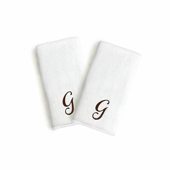 Linum Home Textiles Monogrammed Luxury Turkish Cotton Novelty Hand Towels 2-pack Set 13 Linum Home Textiles Monogrammed Luxury Turkish Cotton Novelty Hand Towels 2-pack Set - Image 13