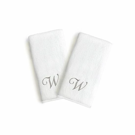 Linum Home Textiles Monogrammed Luxury Turkish Cotton Novelty Hand Towels 2-pack Set 1 Linum Home Textiles Monogrammed Luxury Turkish Cotton Novelty Hand Towels 2-pack Set