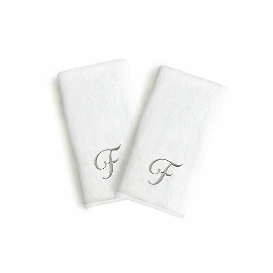 Linum Home Textiles Monogrammed Luxury Turkish Cotton Novelty Hand Towels 2-pack Set 7 Linum Home Textiles Monogrammed Luxury Turkish Cotton Novelty Hand Towels 2-pack Set - Image 7