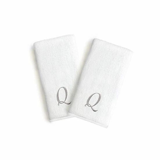 Linum Home Textiles Monogrammed Luxury Turkish Cotton Novelty Hand Towels 2-pack Set 9 Linum Home Textiles Monogrammed Luxury Turkish Cotton Novelty Hand Towels 2-pack Set - Image 9