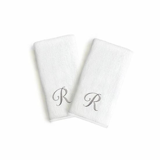 Linum Home Textiles Monogrammed Luxury Turkish Cotton Novelty Hand Towels 2-pack Set 12 Linum Home Textiles Monogrammed Luxury Turkish Cotton Novelty Hand Towels 2-pack Set - Image 12