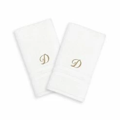 Linum Home Textiles Gold-Tone Script Denzi Single Letter 2-pack Monogram Hand Towel 24 Linum Home Textiles Gold-Tone Script Denzi Single Letter 2-pack Monogram Hand Towel -Linum Home Textiles store unnamed file 1712