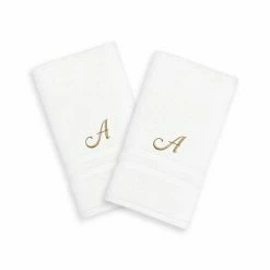 Linum Home Textiles Gold-Tone Script Denzi Single Letter 2-pack Monogram Hand Towel 37 Linum Home Textiles Gold-Tone Script Denzi Single Letter 2-pack Monogram Hand Towel -Linum Home Textiles store unnamed file 1725