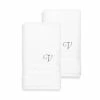 Linum Home Textiles Turkish Cotton Denzi 2-piece Personalized Hand Towel Set