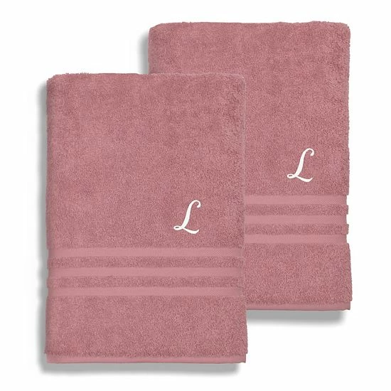 Linum Home Textiles Turkish Cotton Denzi 2-piece Personalized Bath Sheet Set 6 Linum Home Textiles Turkish Cotton Denzi 2-piece Personalized Bath Sheet Set - Image 6