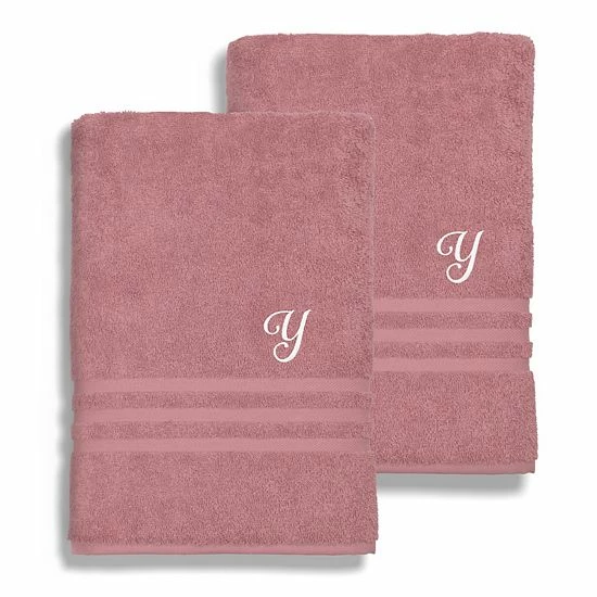 Linum Home Textiles Turkish Cotton Denzi 2-piece Personalized Bath Sheet Set 7 Linum Home Textiles Turkish Cotton Denzi 2-piece Personalized Bath Sheet Set - Image 7