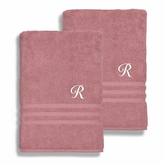 Linum Home Textiles Turkish Cotton Denzi 2-piece Personalized Bath Sheet Set 8 Linum Home Textiles Turkish Cotton Denzi 2-piece Personalized Bath Sheet Set - Image 8