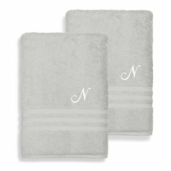Linum Home Textiles Turkish Cotton Denzi 2-piece Personalized Bath Towel Set 10 Linum Home Textiles Turkish Cotton Denzi 2-piece Personalized Bath Towel Set - Image 10