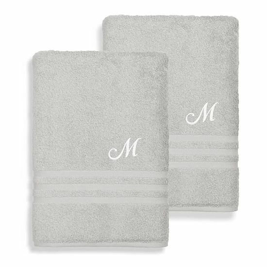 Linum Home Textiles Turkish Cotton Denzi 2-piece Personalized Bath Towel Set 11 Linum Home Textiles Turkish Cotton Denzi 2-piece Personalized Bath Towel Set - Image 11