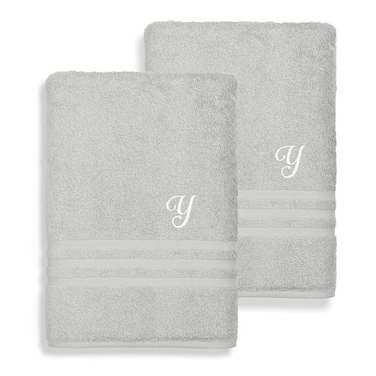 Linum Home Textiles Turkish Cotton Denzi 2-piece Personalized Bath Towel Set 15 Linum Home Textiles Turkish Cotton Denzi 2-piece Personalized Bath Towel Set - Image 15