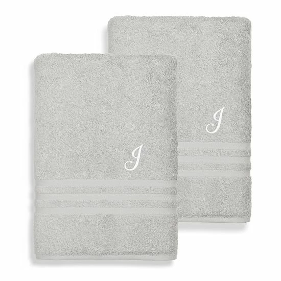 Linum Home Textiles Turkish Cotton Denzi 2-piece Personalized Bath Towel Set 16 Linum Home Textiles Turkish Cotton Denzi 2-piece Personalized Bath Towel Set - Image 16