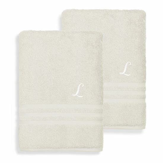 Linum Home Textiles Turkish Cotton Denzi 2-piece Personalized Bath Towel Set 11 Linum Home Textiles Turkish Cotton Denzi 2-piece Personalized Bath Towel Set - Image 11