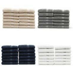 Linum Home Textiles 12-pack Textiles Turkish Cotton Sinemis Terry Washcloth Set Beige -Linum Home Textiles store unnamed file 208