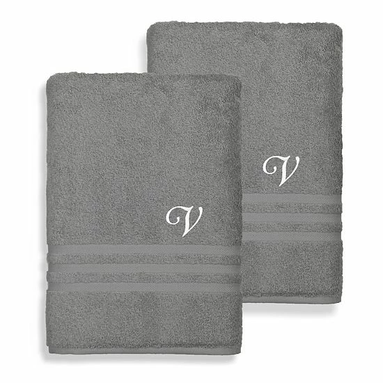 Linum Home Textiles Monogrammed 2-piece Denzi Bath Sheet Set 19 Linum Home Textiles Monogrammed 2-piece Denzi Bath Sheet Set - Image 19