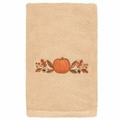 Linum Home Textiles Harvest Bounty Embroidered Luxury Turkish Cotton Hand Towel Sand -Linum Home Textiles store unnamed file 224