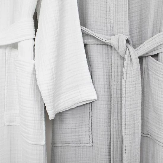 Linum Home Textiles Turkish Cotton Smyrna Luxury Robe Gray Linum Home Textiles Turkish Cotton Smyrna Luxury Robe Gray -Linum Home Textiles store unnamed file 233